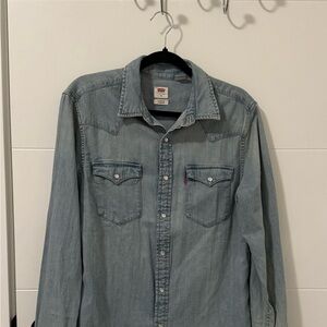 Levi's Sky Blue Button-Up Shirt